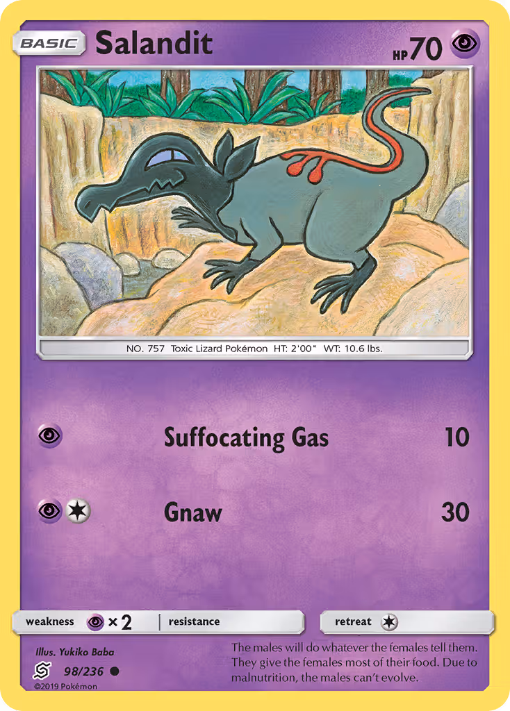 Salandit 98/236 Pokemon card