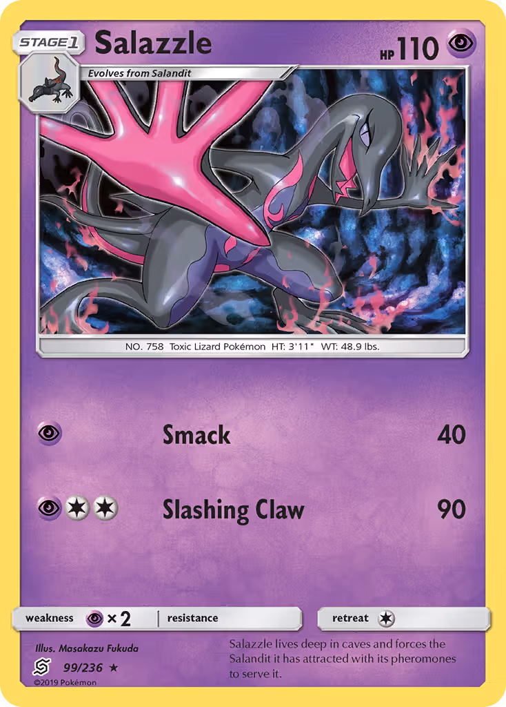 Salazzle 99/236 Pokemon card