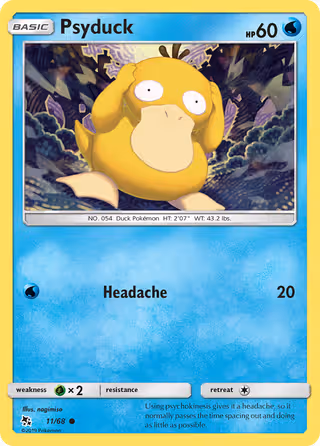 Psyduck 11/68 Pokemon card