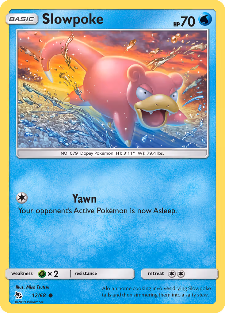 Slowpoke 12/68 Pokemon card
