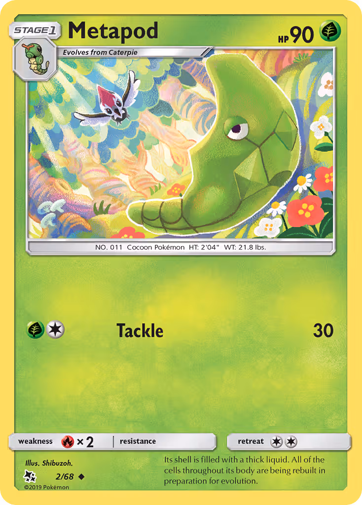Metapod 2/68 Pokemon card
