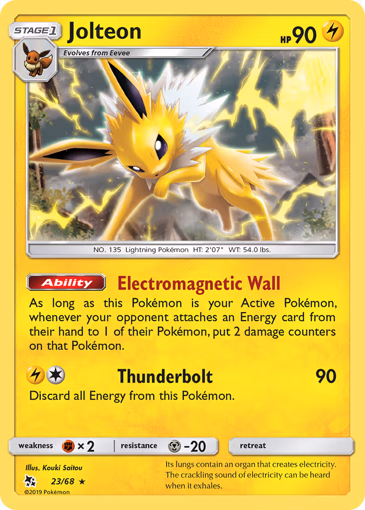 Jolteon 23/68 Pokemon card