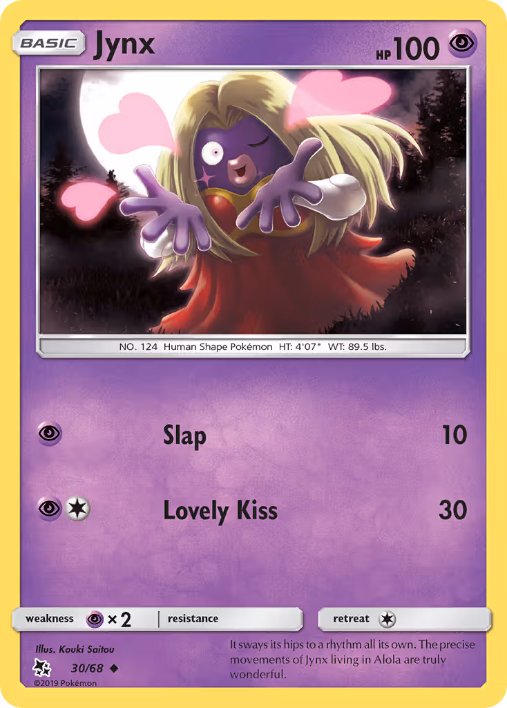 Jynx 30/68 Pokemon card