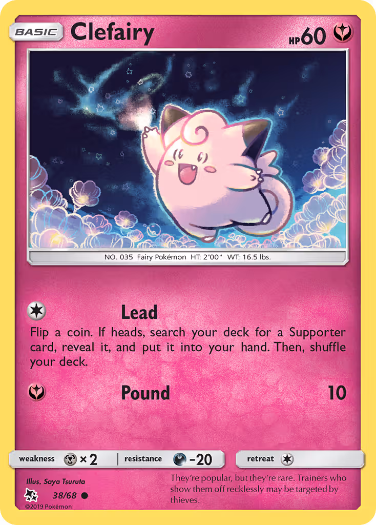 Clefairy 38/68 Pokemon card