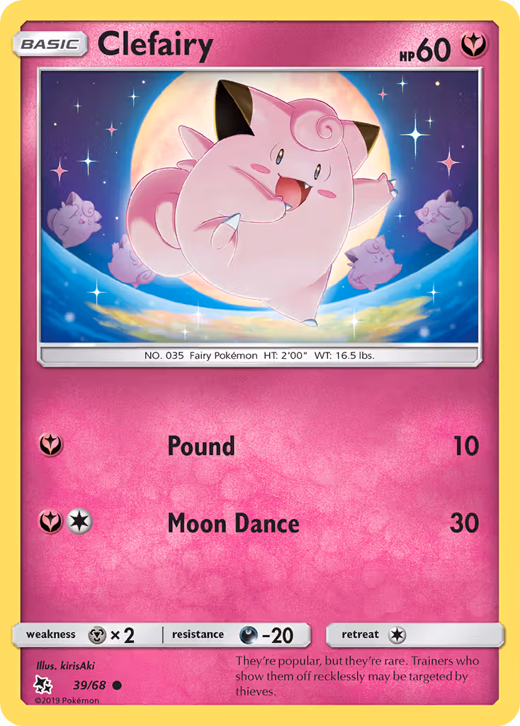 Clefairy 39/68 Pokemon card