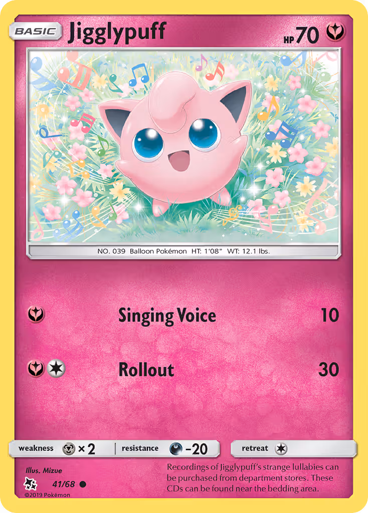 Jigglypuff 41/68 Pokemon card