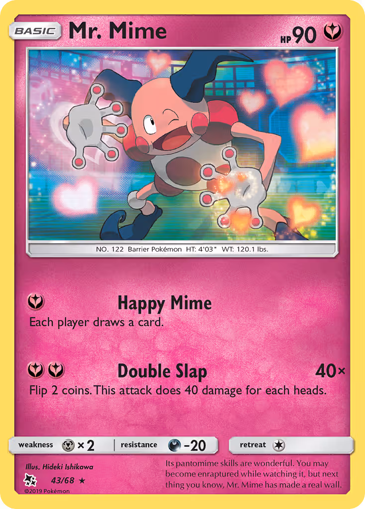 Mr. Mime 43/68 Pokemon card