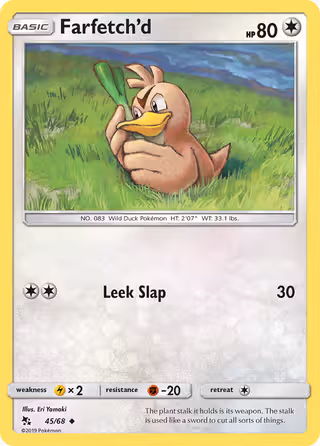 Farfetch’d 45/68 Pokemon card