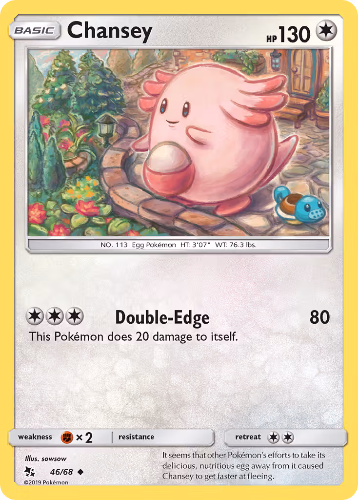 Chansey 46/68 Pokemon card