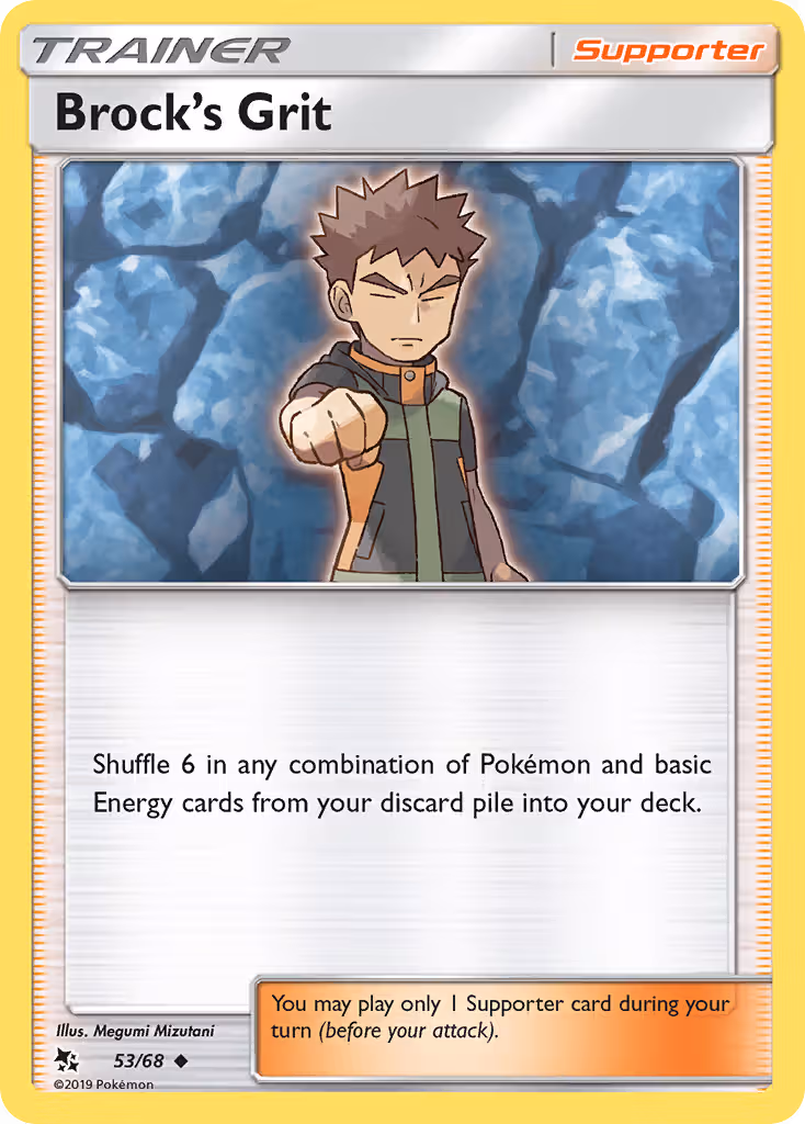 Brock’s Grit 53/68 Pokemon card