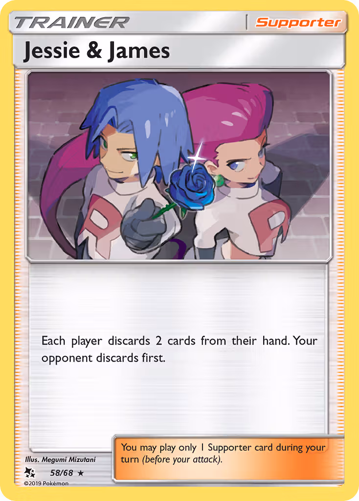 Jessie & James 58/68 Pokemon card