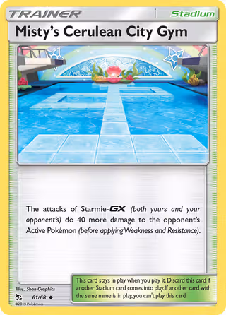 Misty’s Cerulean City Gym 61/68 Pokemon card