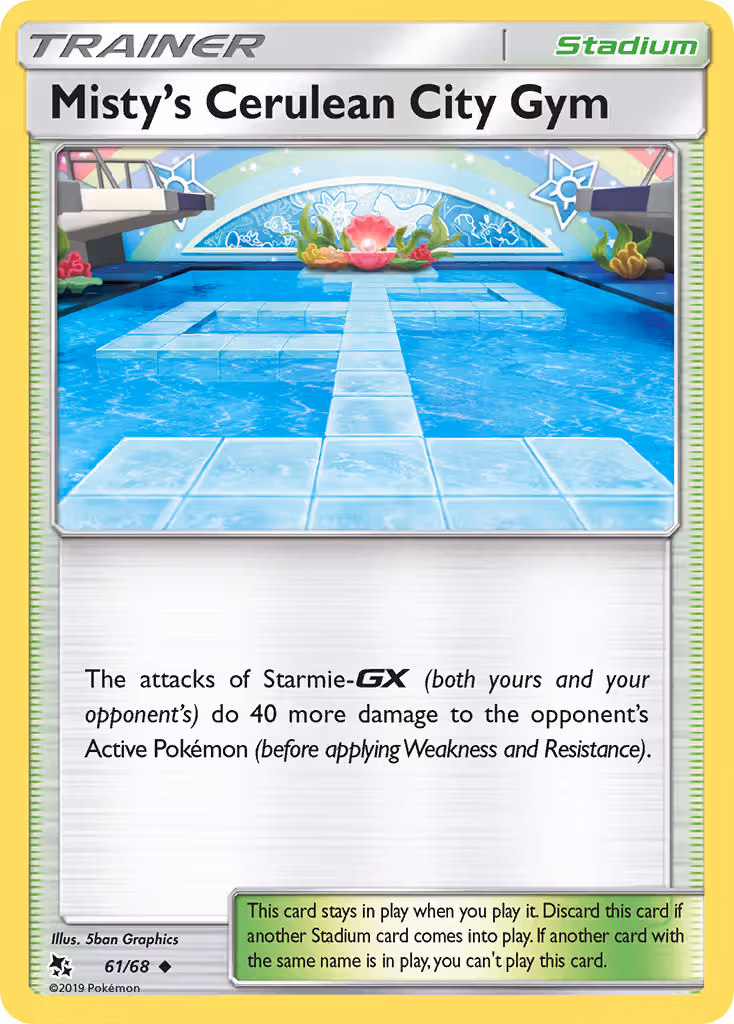 Misty’s Cerulean City Gym 61/68 Pokemon card