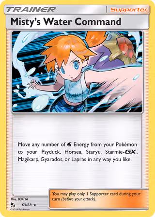 Misty’s Water Command 63/68 Pokemon card