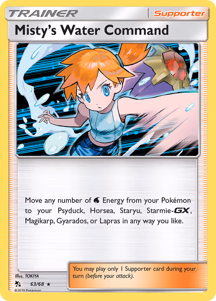 Misty’s Water Command 63/68 Pokemon card
