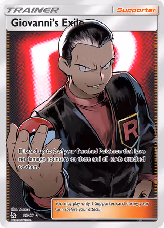 Giovanni’s Exile 67/68 Pokemon card