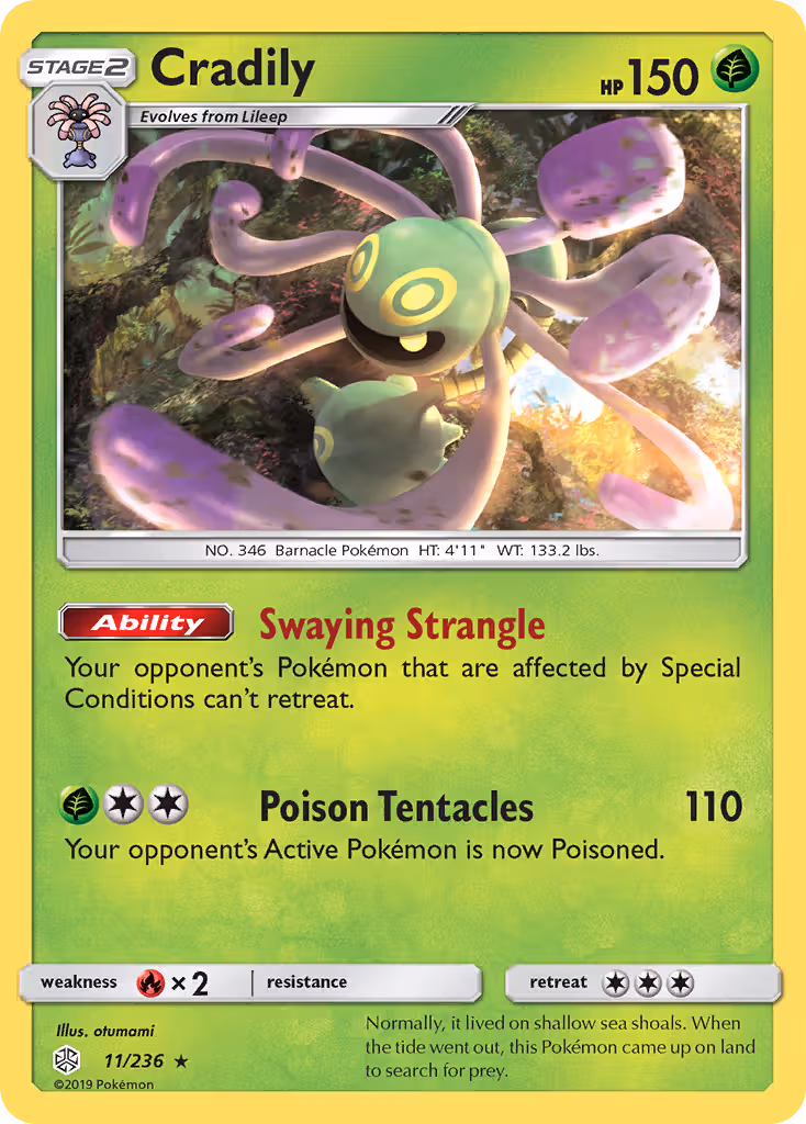 Cradily 11/236 Pokemon card