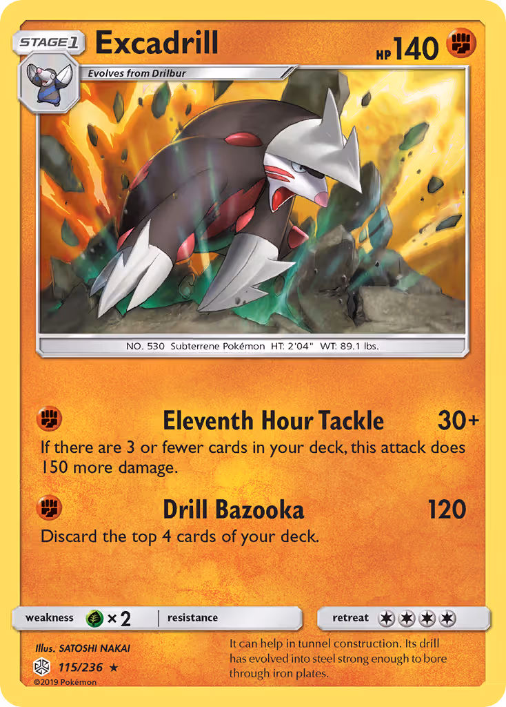 Excadrill 115/236 Pokemon card