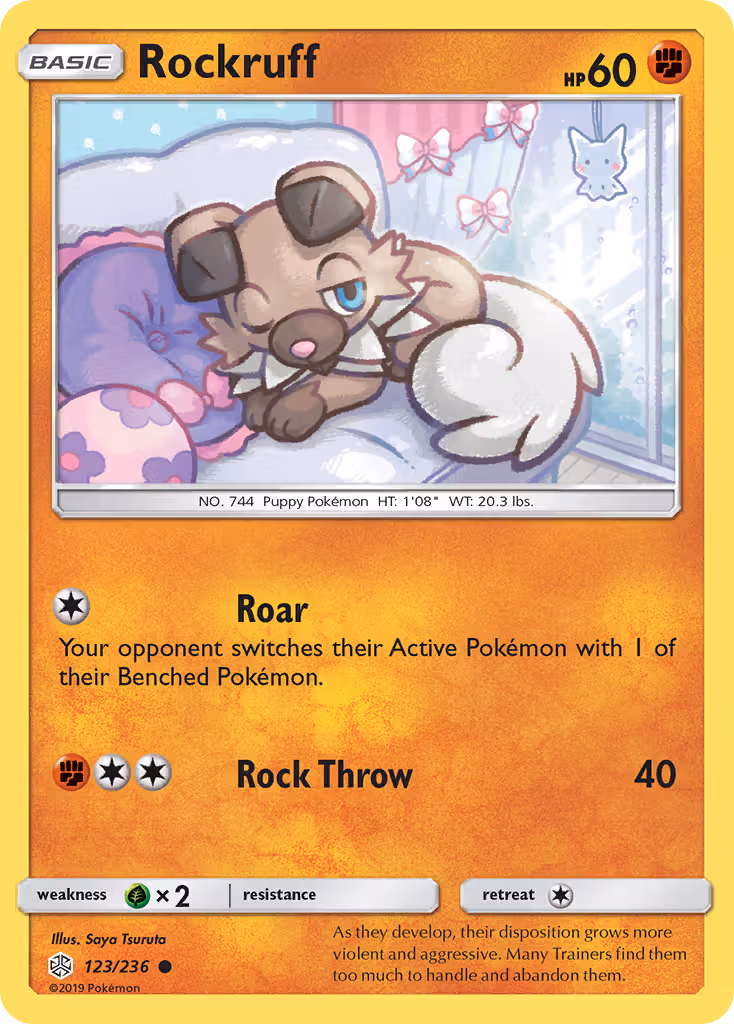 Rockruff 123/236 Pokemon card