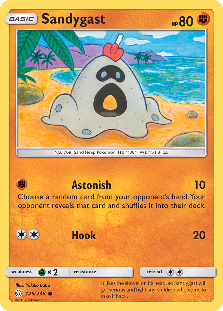 Sandygast 126/236 Pokemon card