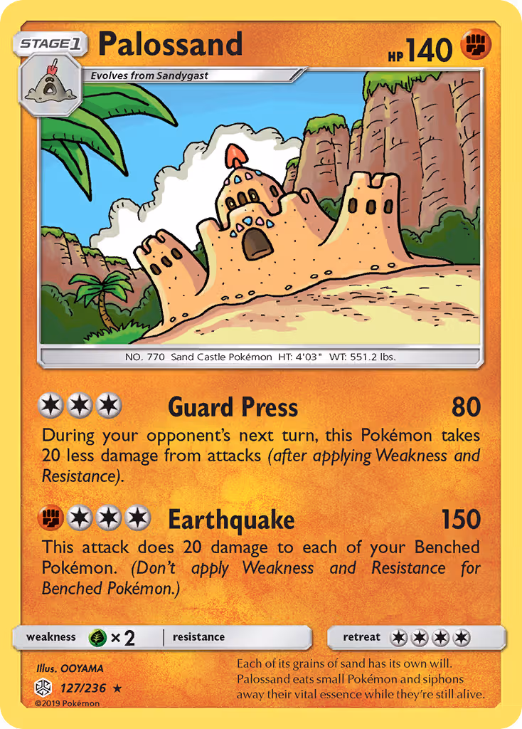 Palossand 127/236 Pokemon card