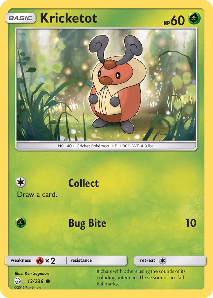 Kricketot 13/236 Pokemon card
