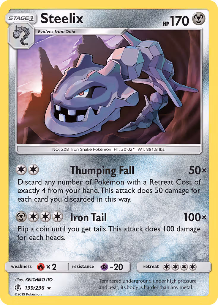 Steelix 139/236 Pokemon card