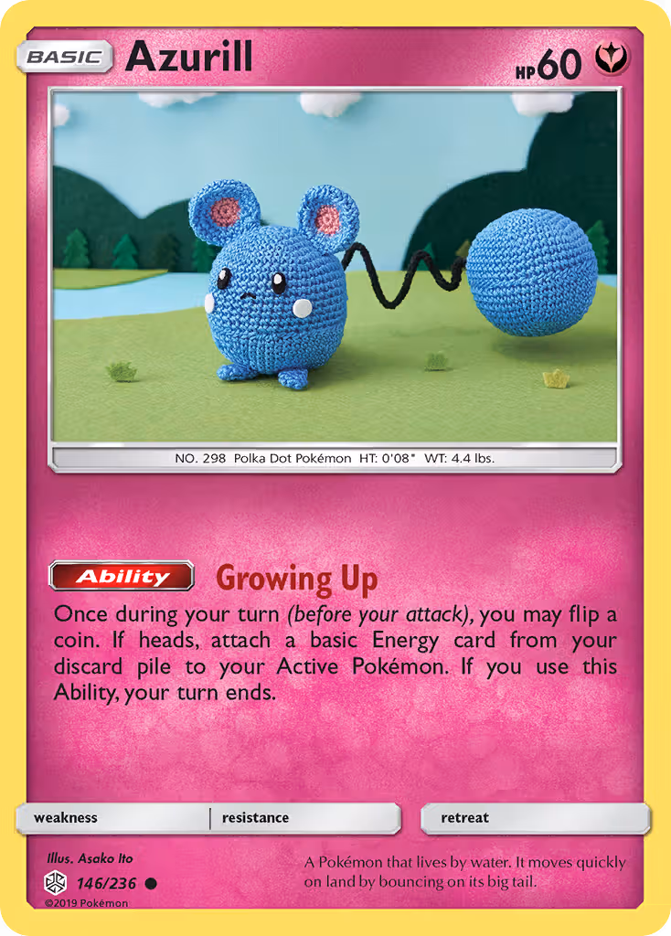 Azurill 146/236 Pokemon card