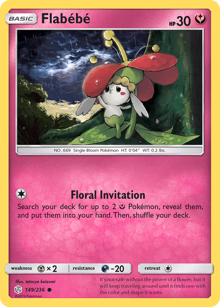 Flabébé 149/236 Pokemon card