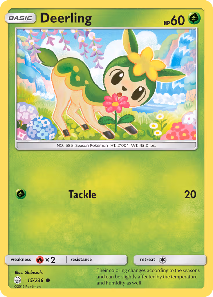 Deerling 15/236 Pokemon card