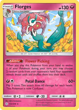 Florges 152/236 Pokemon card