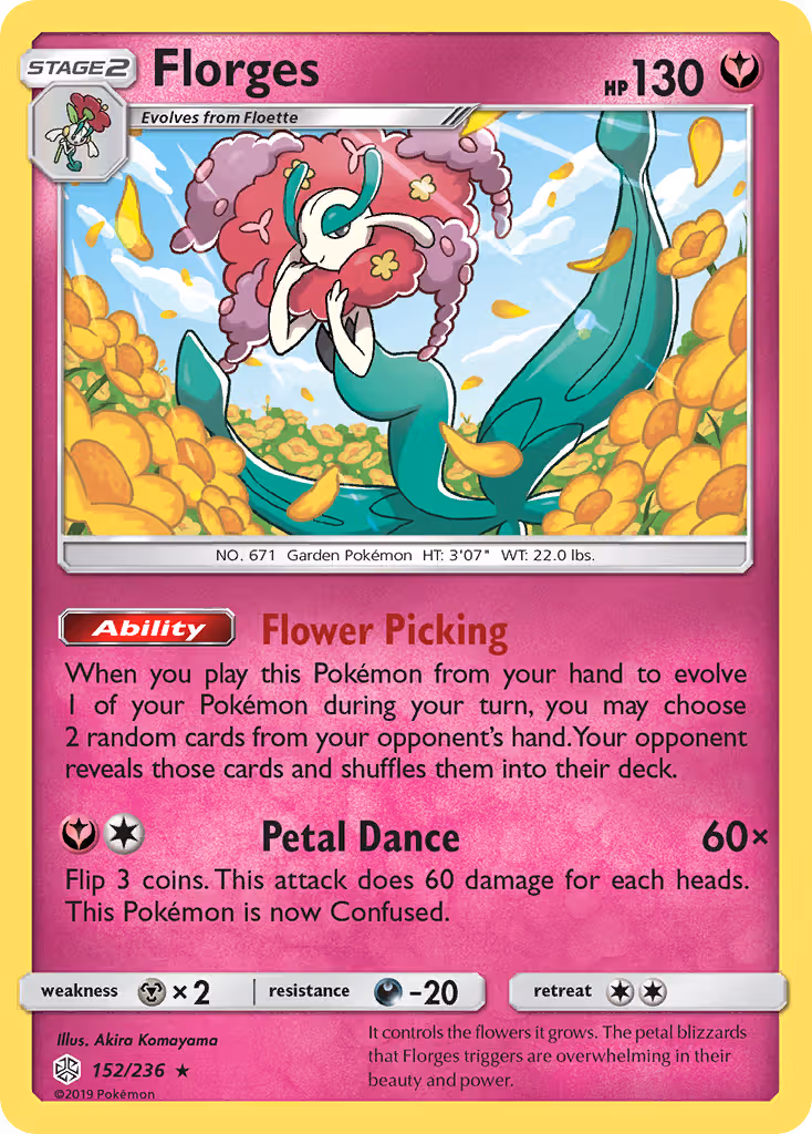 Florges 152/236 Pokemon card