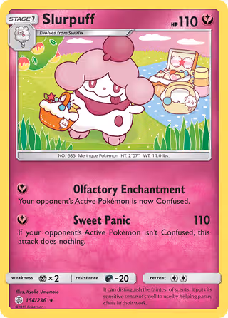 Slurpuff 154/236 Pokemon card