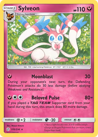 Sylveon 155/236 Pokemon card