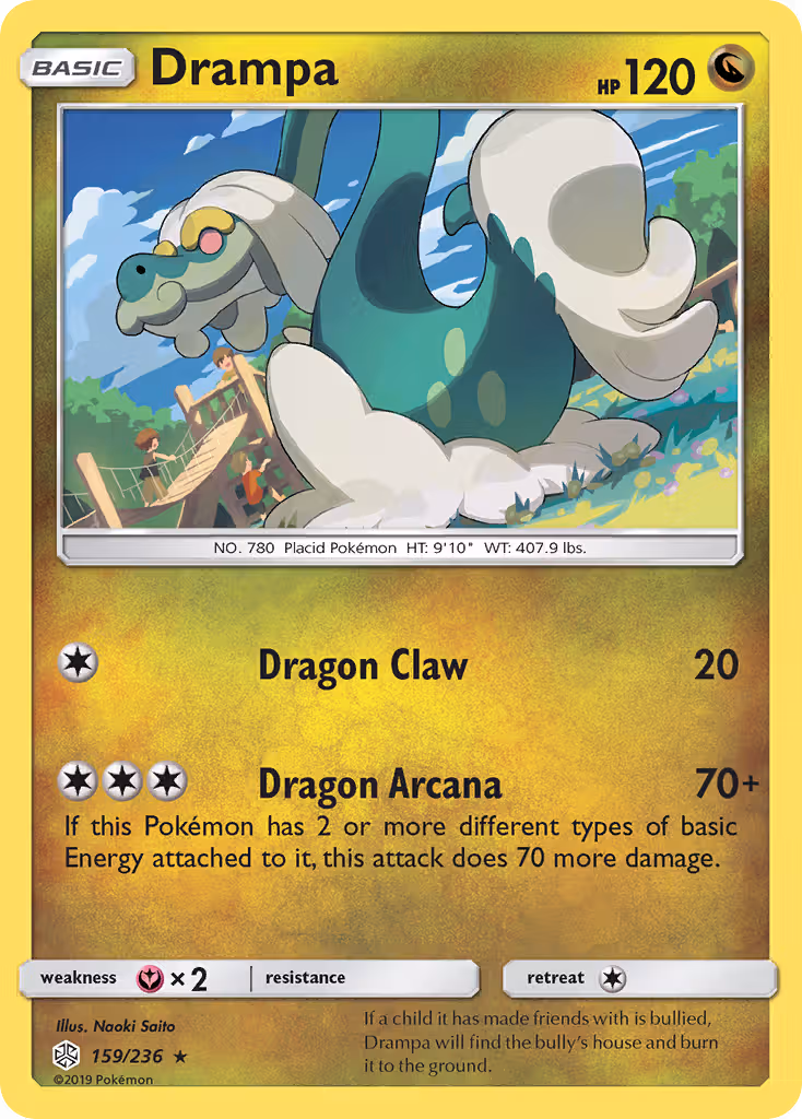 Drampa 159/236 Pokemon card