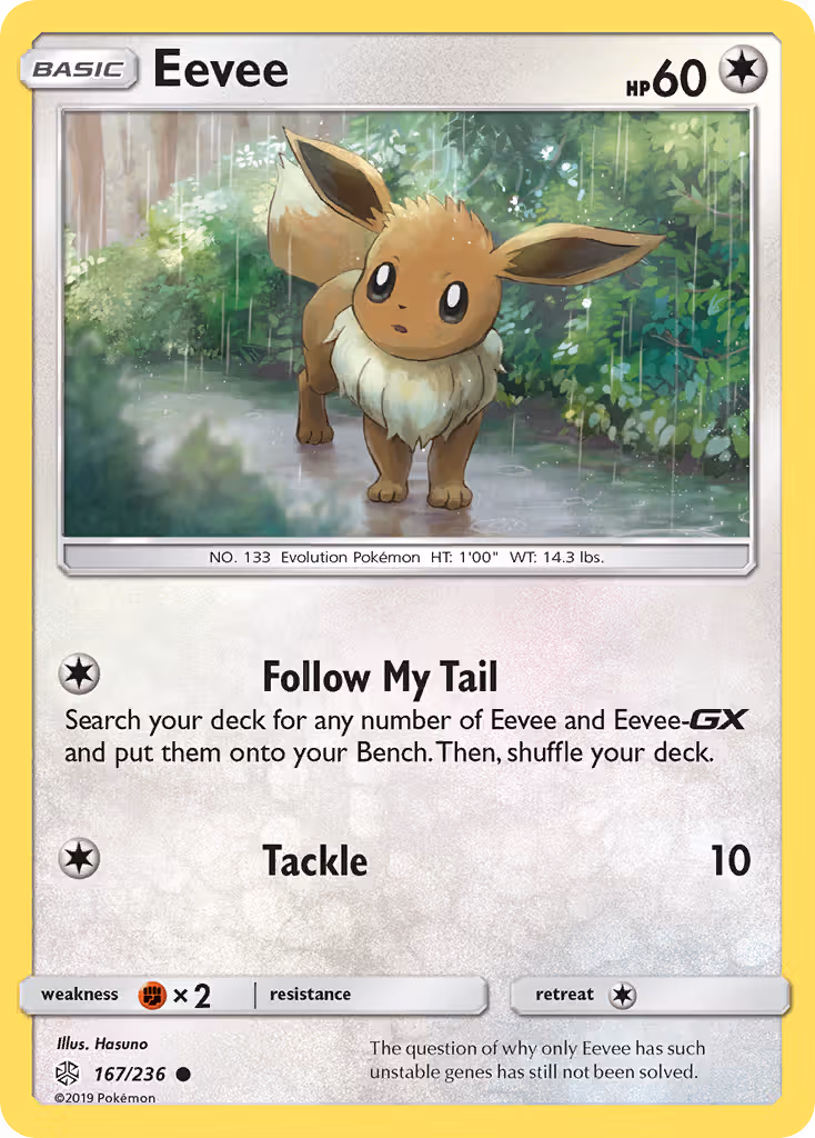 Eevee 167/236 Pokemon card