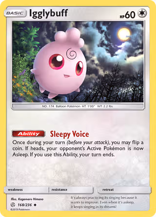 Igglybuff 168/236 Pokemon card