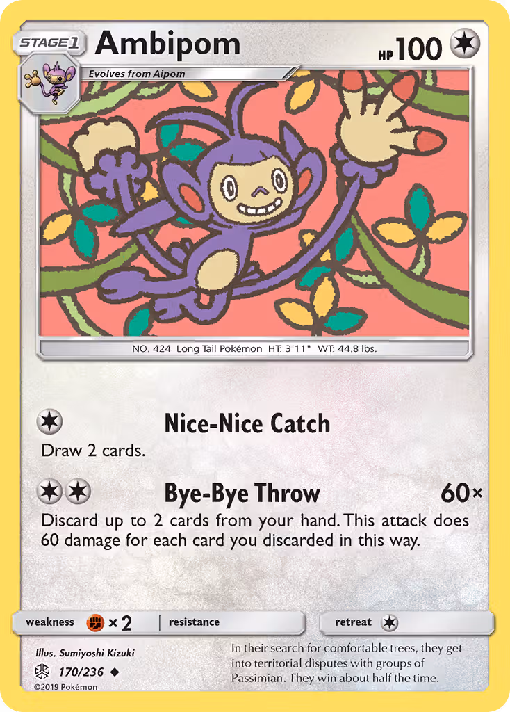 Ambipom 170/236 Pokemon card