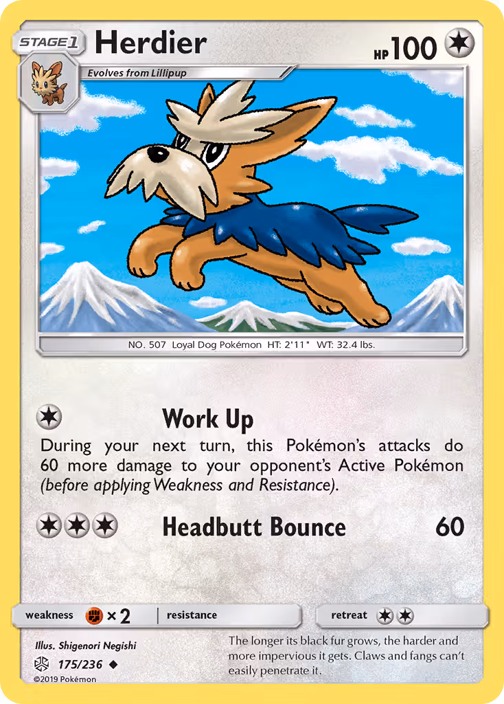 Herdier 175/236 Pokemon card