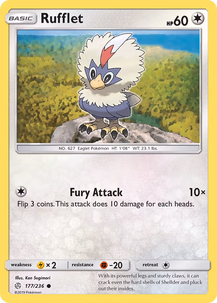 Rufflet 177/236 Pokemon card