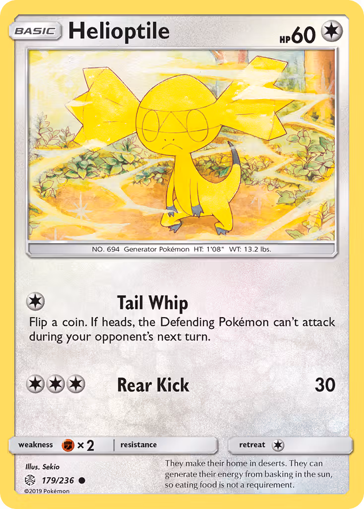 Helioptile 179/236 Pokemon card