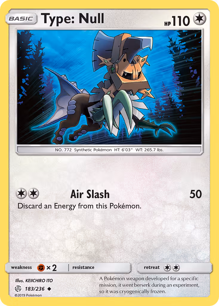 Type: Null 183/236 Pokemon card