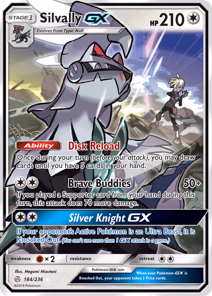 Silvally GX 184/236 Pokemon card