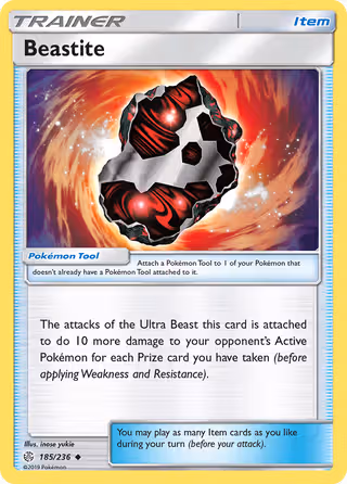 Beastite 185/236 Pokemon card