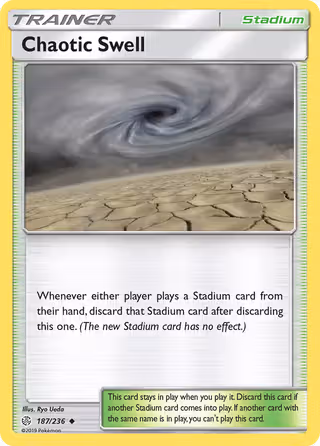 Chaotic Swell 187/236 Pokemon card
