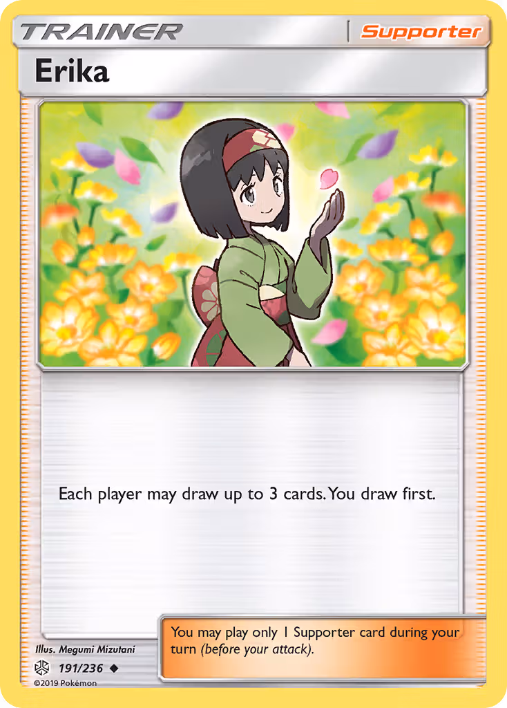 Erika 191/236 Pokemon card