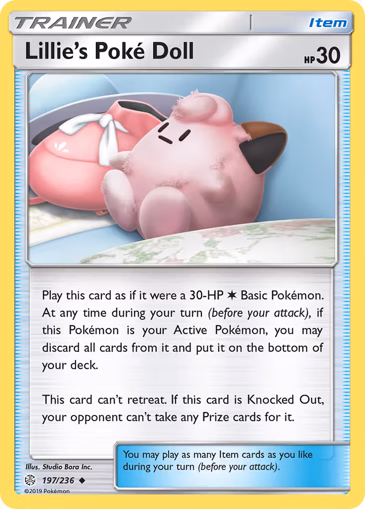 Lillie’s Poké Doll 197/236 Pokemon card