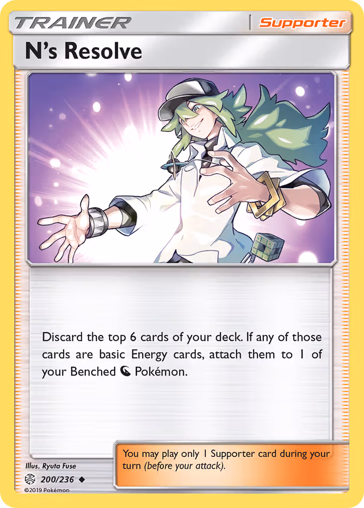 N’s Resolve 200/236 Pokemon card