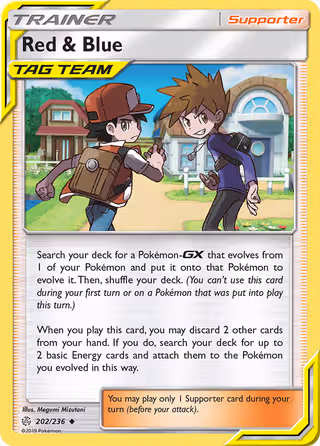 Red & Blue 202/236 Pokemon card