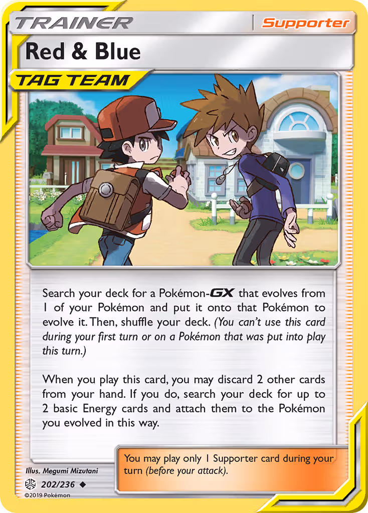Red & Blue 202/236 Pokemon card